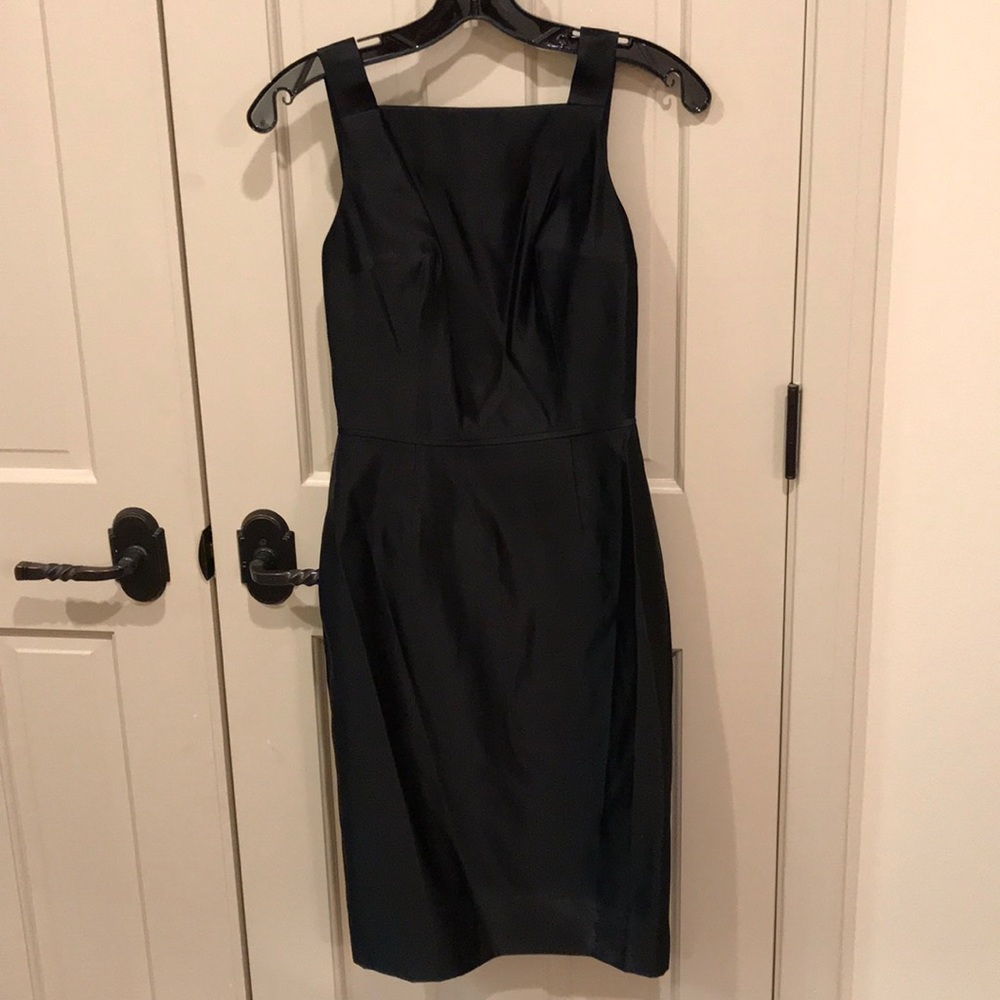 Neiman Marcus Black Sleek Cocktail Dress